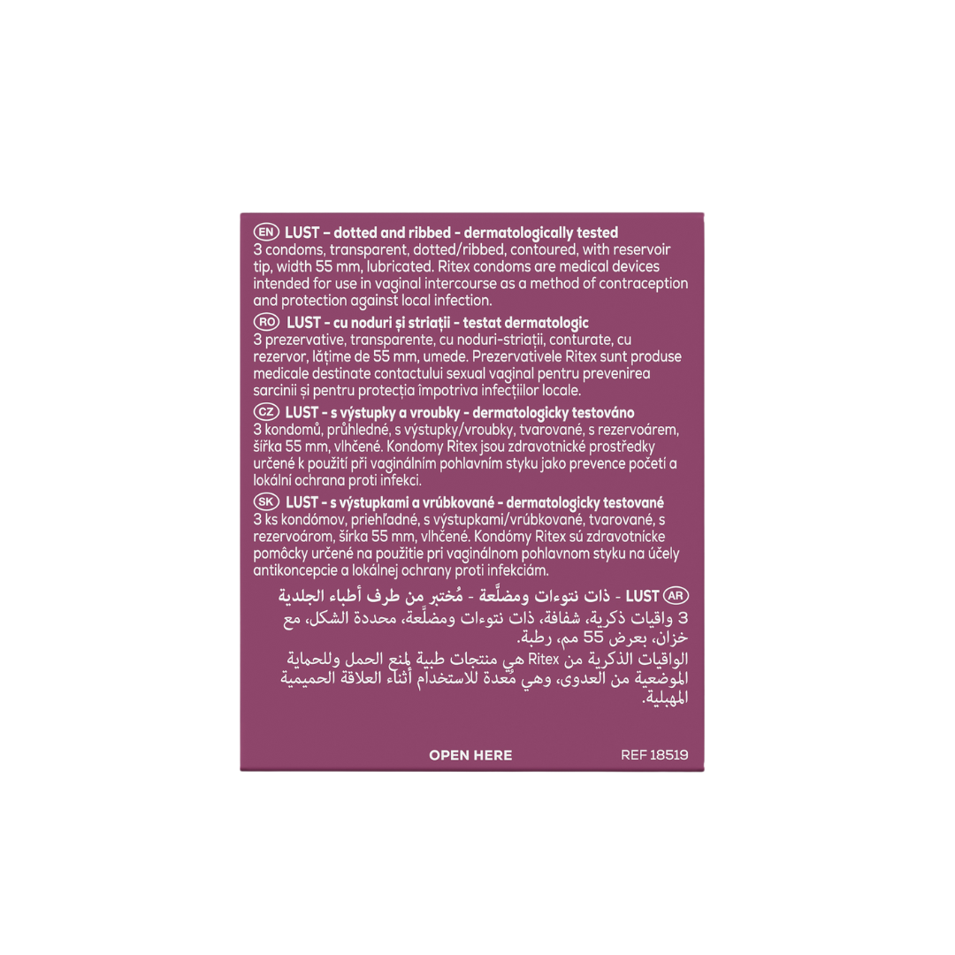 Ritex Kondóm Lust, 3 ks