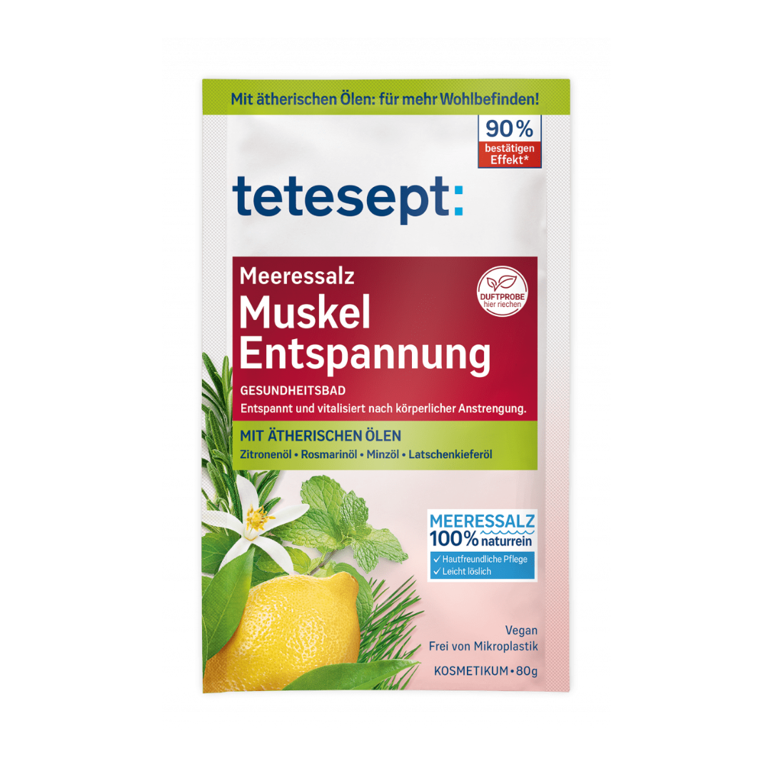 Tetesept Morská soľ Uvoľnenie svalov, 80g