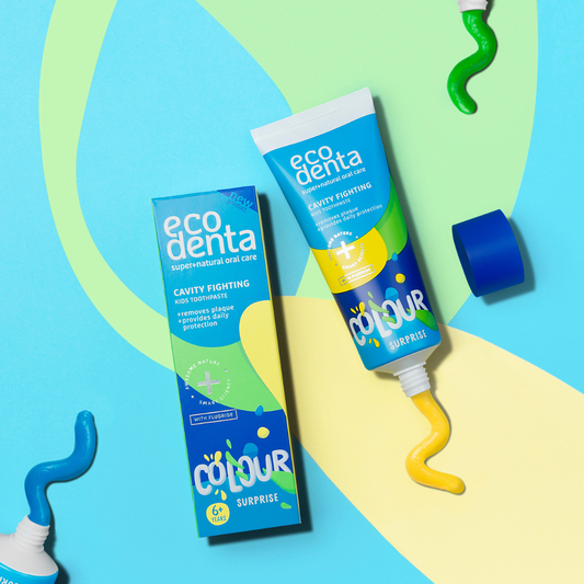 ECODENTA Detská zubná pasta Colour surprise