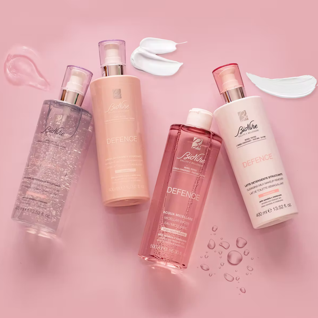 BioNike DEFENCE Čistiace mlieko na tvár, oči a pery, 400 ml
