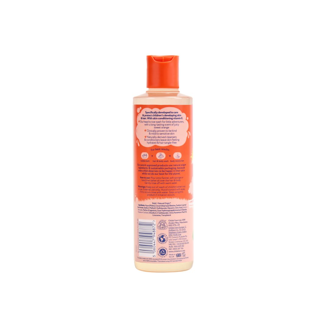 Childs Farm Umývacia emulzia na vlasy a telo sladký pomaranč, 250 ml