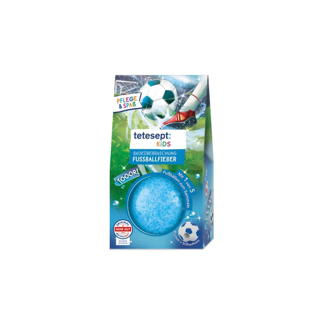 Tetesept Kúpeľová guľa Futbalová horúčka, 140g