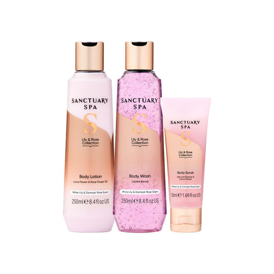 Sanctuary Spa Little Moments celoročný set 3 ks (lilia a ruža)