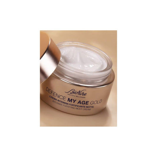 BioNike DEFENCE MY AGE GOLD Bohatý hydratačný nočný krém, 50 ml