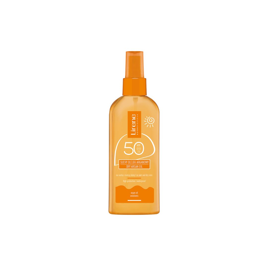 Lirene SC Suchý olej na opaľovanie pre vlhkú aj suchú pokožku SPF 50, 150 ml