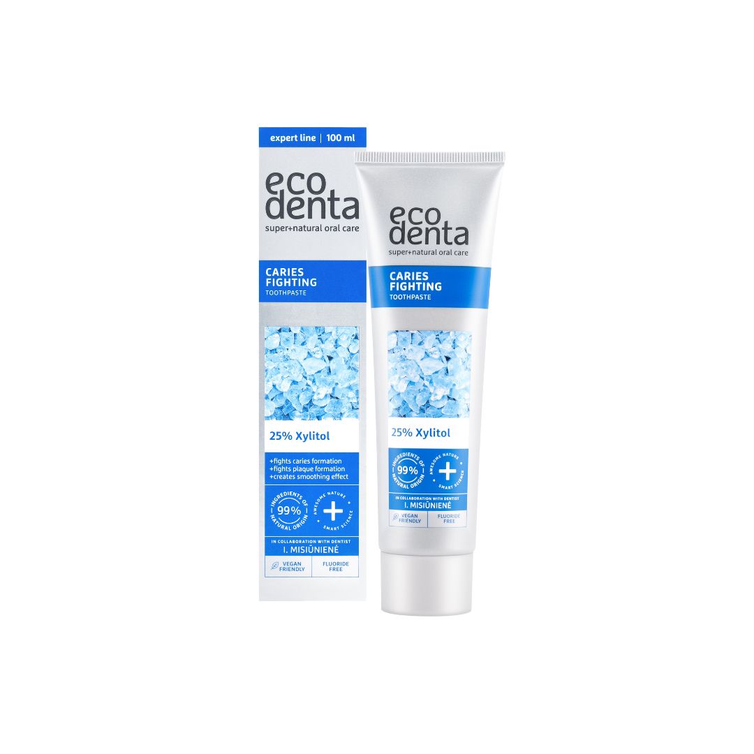 ECODENTA Zubná pasta proti zubnému kazu s 25% xylitolom, 100 ml