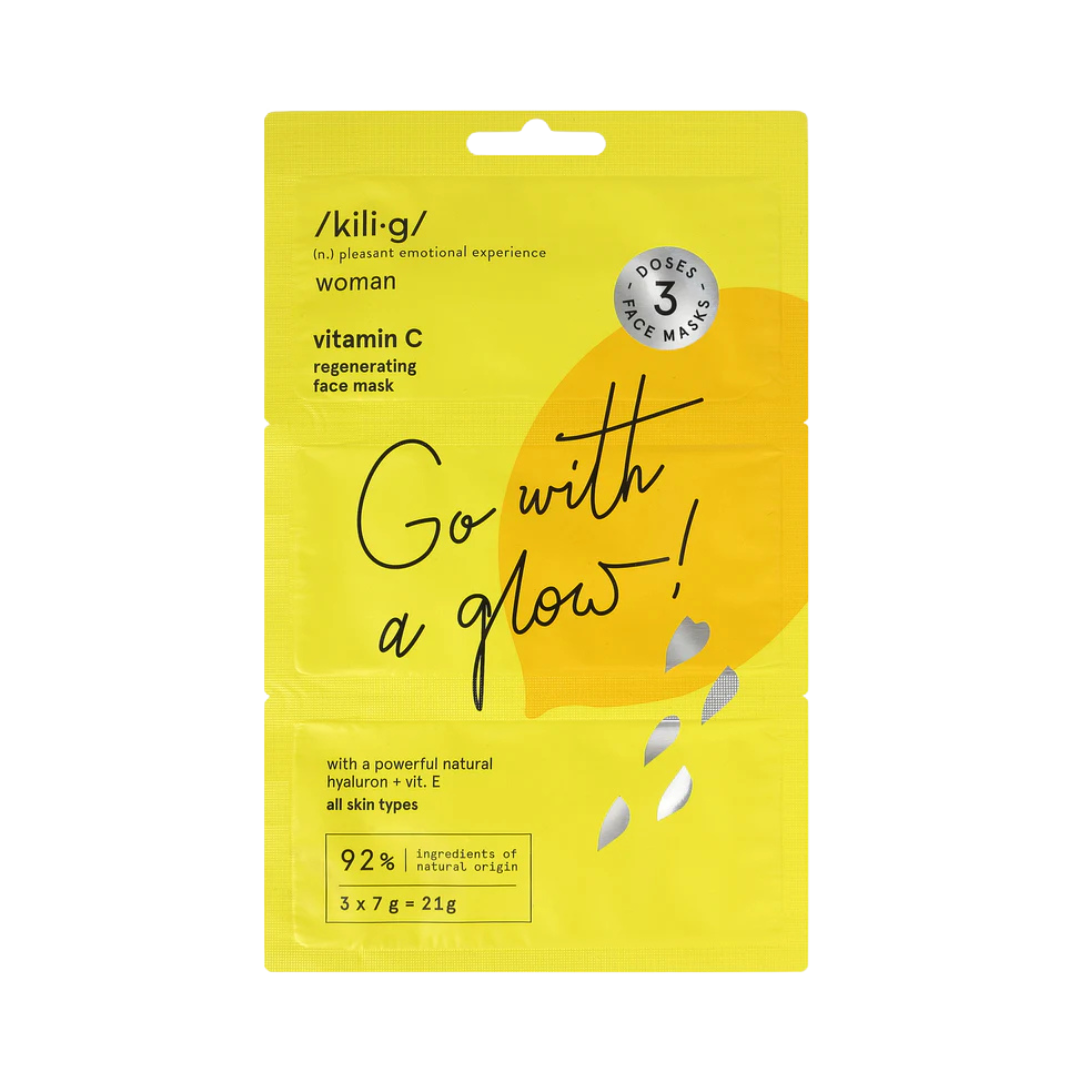 KILIG SET 3 Regeneračných masiek s vitamínom C