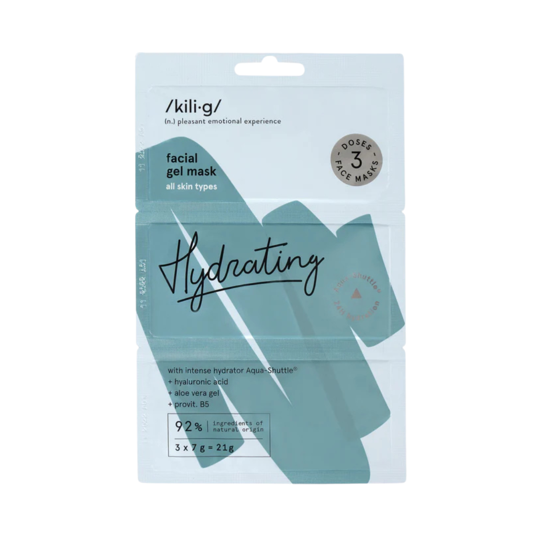 KILIG SET 3 Intenzívne hydratačných gélových pleťových masiek