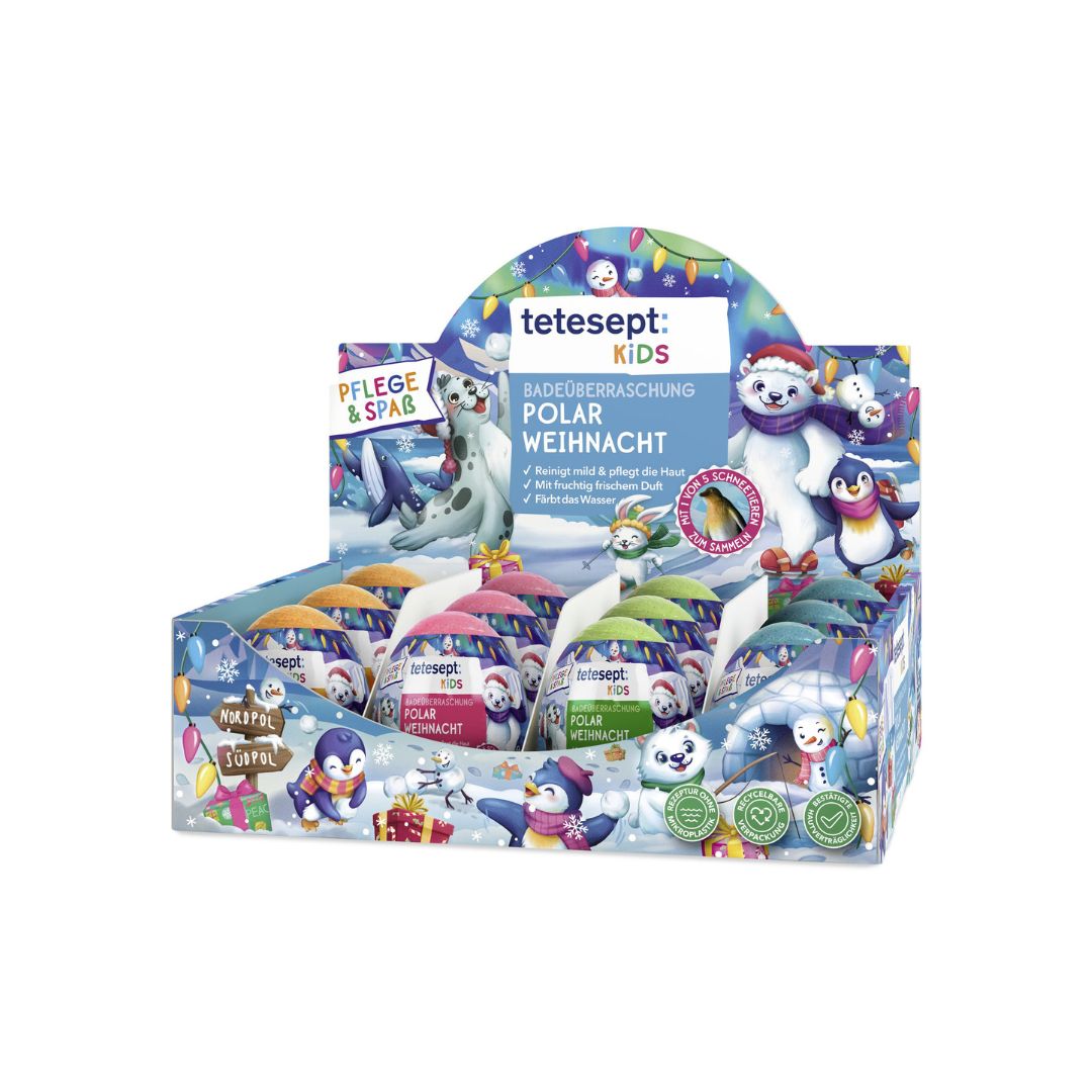 Tetesept Šumivá bomba do kúpeľa Severný pól, 172 g