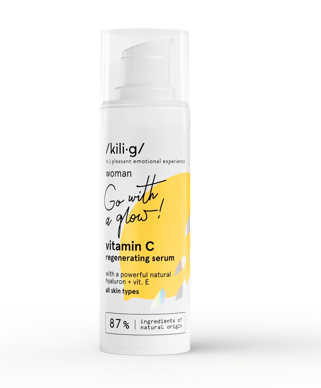 KILIG Regeneračné sérum s vitamínom C, s kyselinou hyalurónovou a vitamínom E, 30 ml