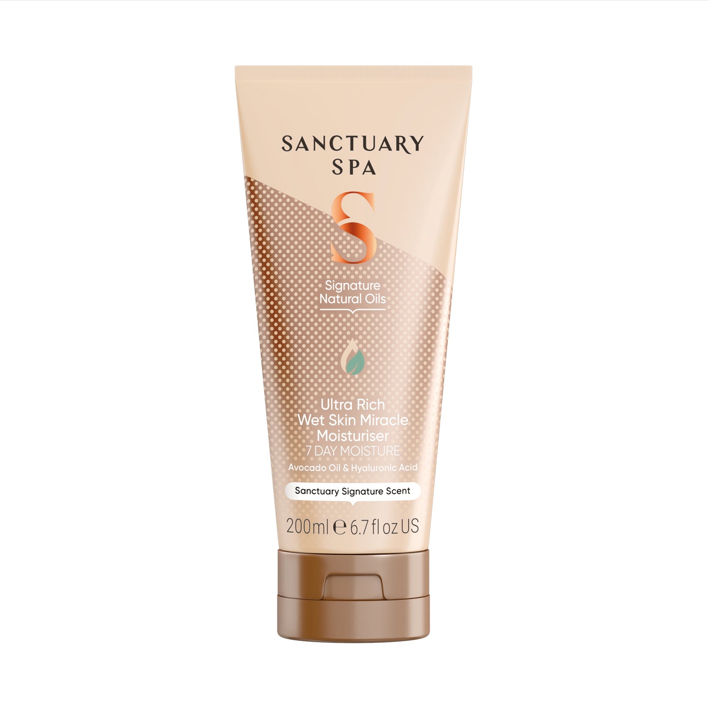 Sanctuary Spa Hydratačné telové mlieko na vlhkú pokožku s prírodnými olejmi, 200 ml