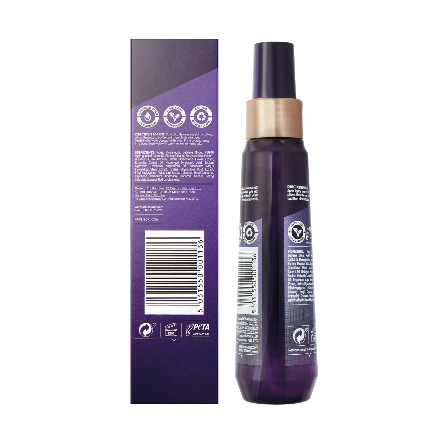 Sanctuary Spa Sprej pre lepší spánok 100 ml
