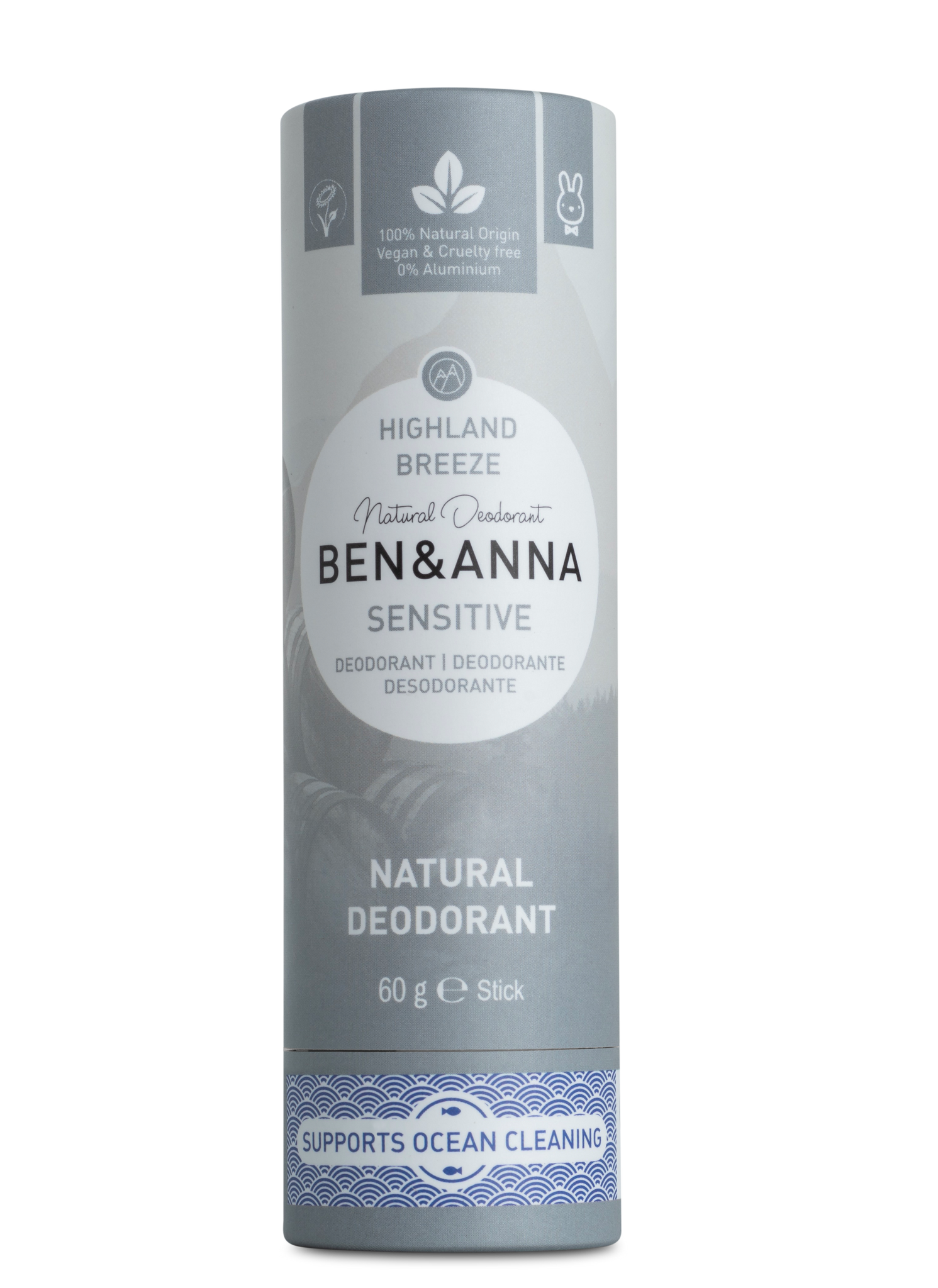 BEN&ANNA deodorant sensitive HIGHLAND BREEZE, 60 g