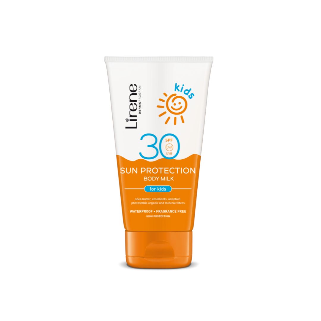 Lirene SC Opaľovacie telové mlieko pre deti SPF 30, 150 ml (10/2025)