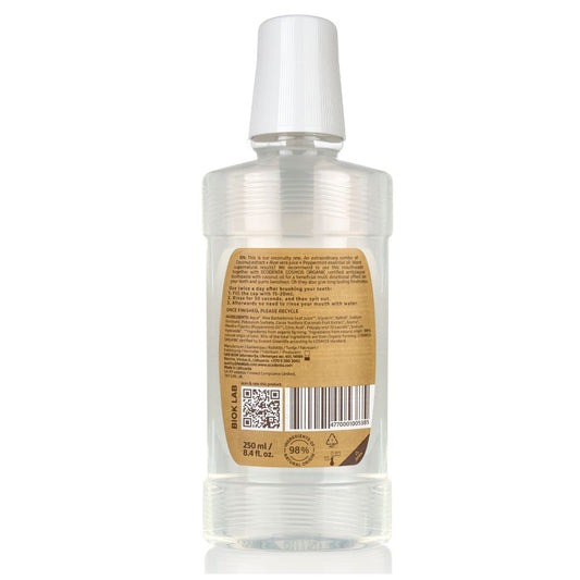 ECODENTA Ústna voda s kokosom, Aloe Vera a mätovým olejom, 250 ml