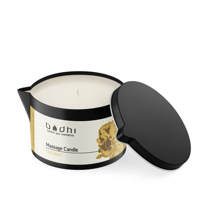 Bodhi Herbal Spa Masážna sviečka KOKOS na zahrievajúcu masáž, 95 g