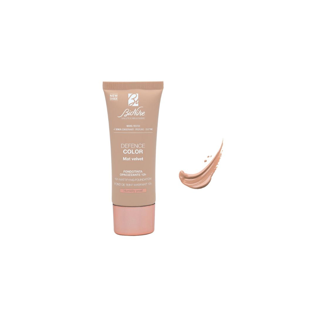 DEFENCE COLOR MAT VELVET 12h - Zmatňujúci make-up s OF15, 30 ml