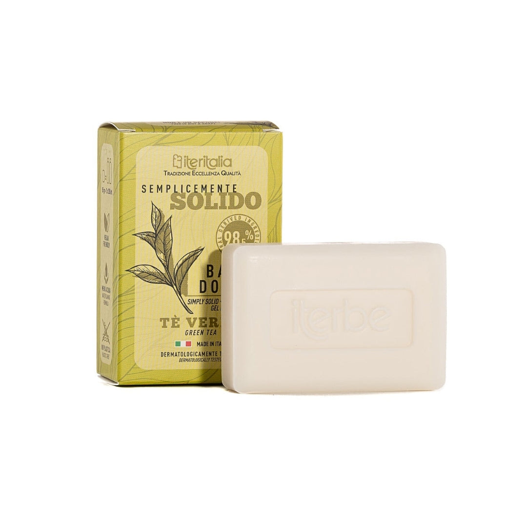 Iteritalia Taliansky Tuhý sprchovací gél Zelený čaj, 85 g