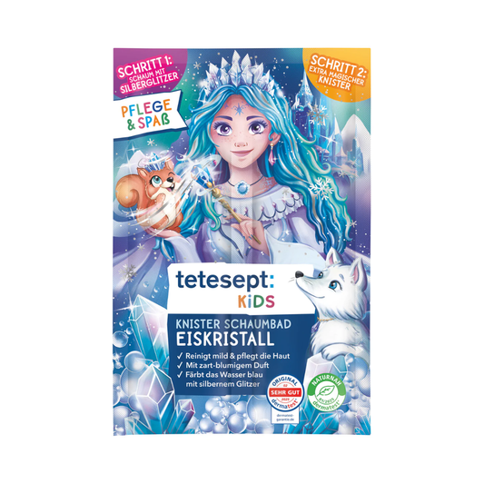 tetesept Praskajúci kúpeľ Ľadové kryštáliky, 45g