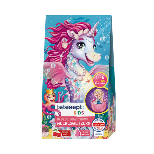 Tetesept  Šumivá guľa do kúpeľa Morská trblietka , 173g