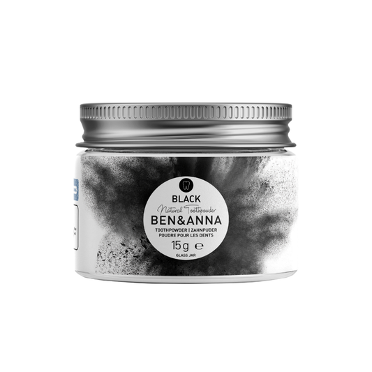 BEN&ANNA Zubná pasta prášok BLACK, 15 g