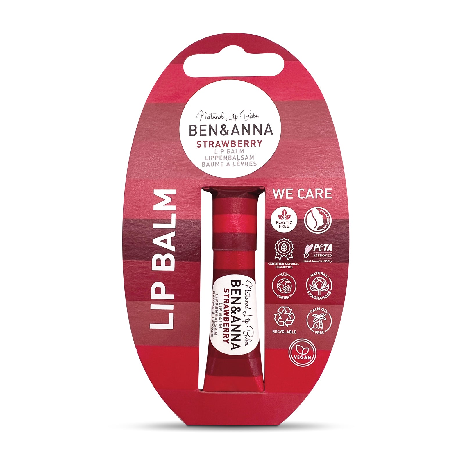BEN&ANNA Balzam na pery STRAWBERRY, 6g