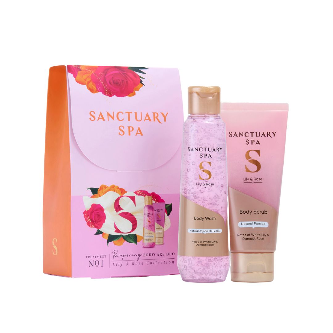 Sanctuary Spa Ľalia & Ruža Pampering Bodycare Duo - darčekový set