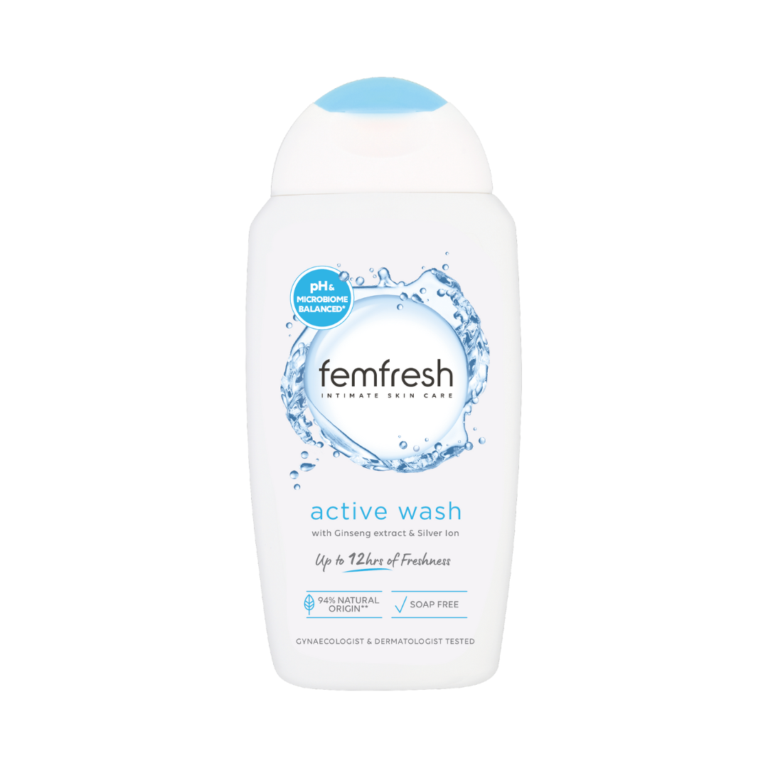 Femfresh Intímna umývacia emulzia Active s iónmi striebra, 250 ml