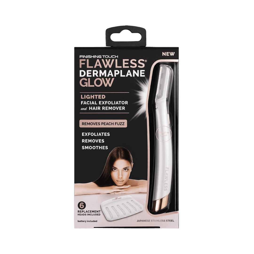 FLAWLESS FINISHING TOUCH FLAWLESS® DERMAPLANE GLOW Odstraňovač chĺpkov z tváre