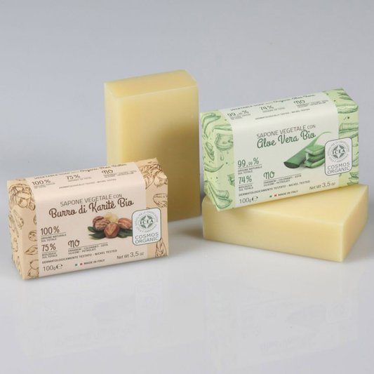 Iteritalia Certifikované prírodné rastlinné mydlo s BIO Aloe Vera, 100 g