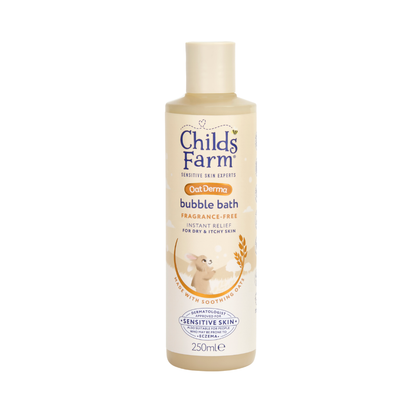 Childs Farm Oat Derma Bublinkový kúpeľ bez parfumácie, 250 ml