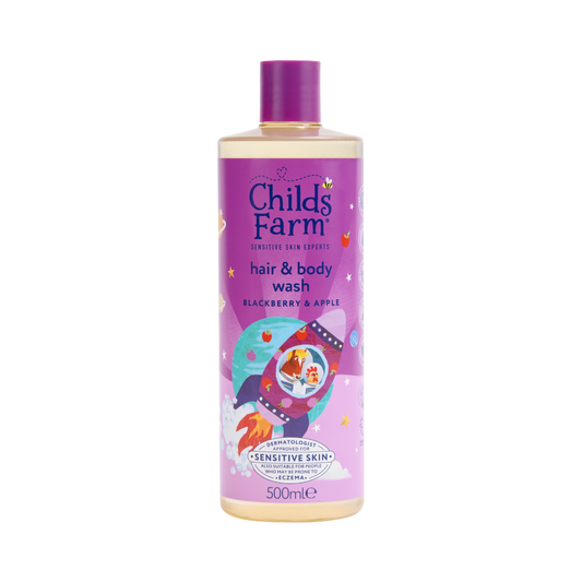 Childs Farm Umývacia emulzia na vlasy a telo černica a jablko, 250 ml