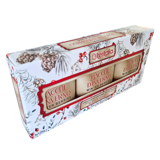 Iteritalia Darčekový set rastlinných mydiel - Cezmína, 3x125g