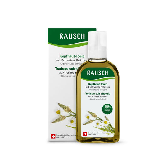 Rausch Tonikum na pokožku hlavy so švajčiarskymi bylinami, 200 ml