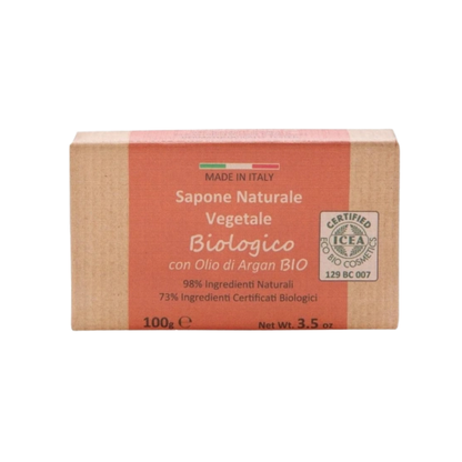 Iteritalia Talianske mydlo Biologico s BIO arganovým olejom, 100 g