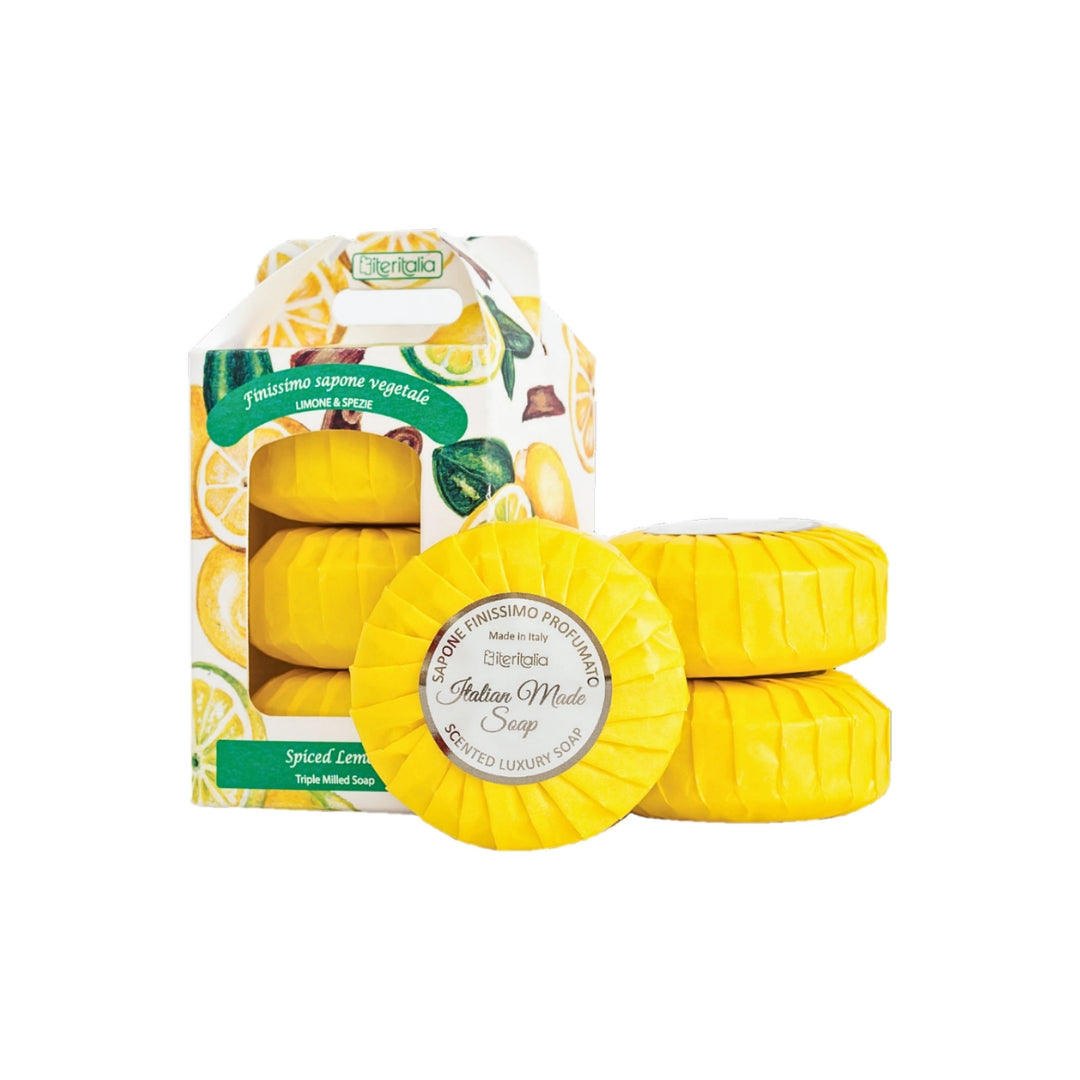Iteritalia Taliansky Ovocný set mydiel Citrón + Korenie, 3x100 g