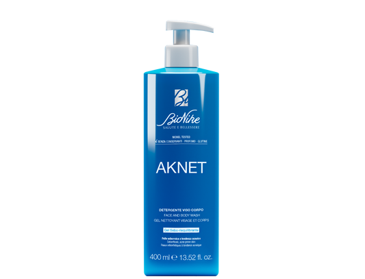BioNike AKNET Čistiaci gél na tvár a telo, 400 ml