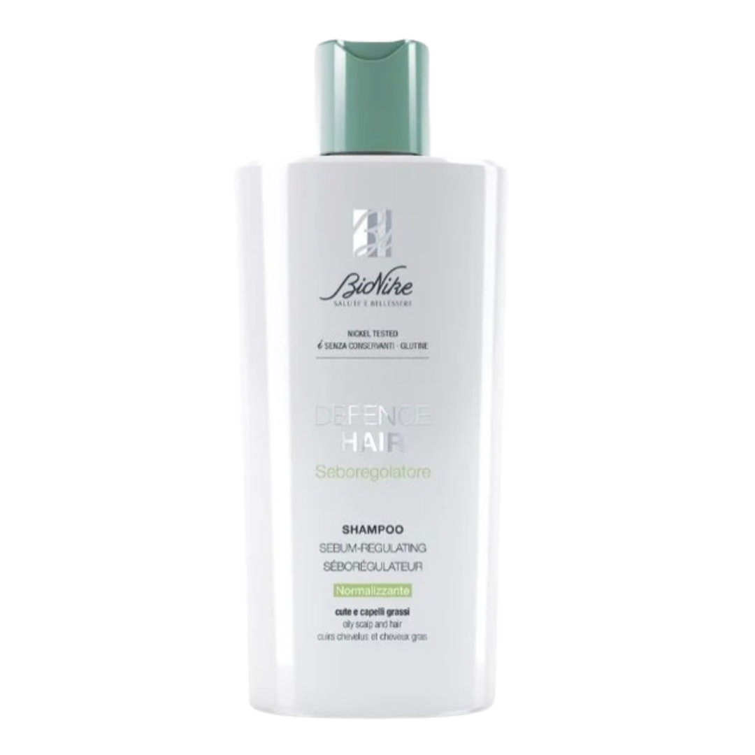 BioNike DEFENCE HAIR Normalizačný šampón pre mastnú pokožku hlavy a mastné vlasy, 200 ml