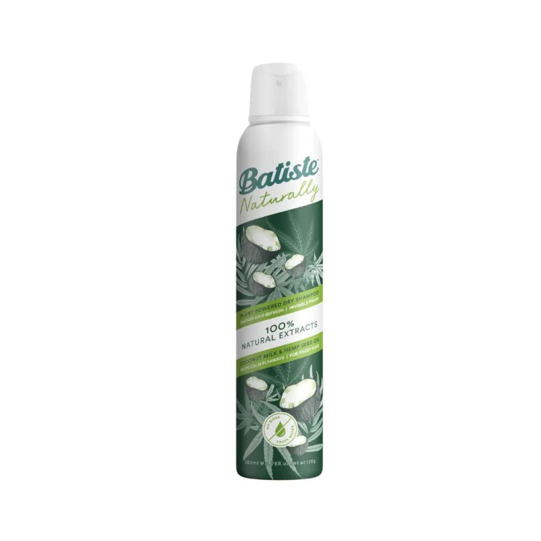 Batiste Suchý šampón Naturally Coconut & Hemp, 200 ml
