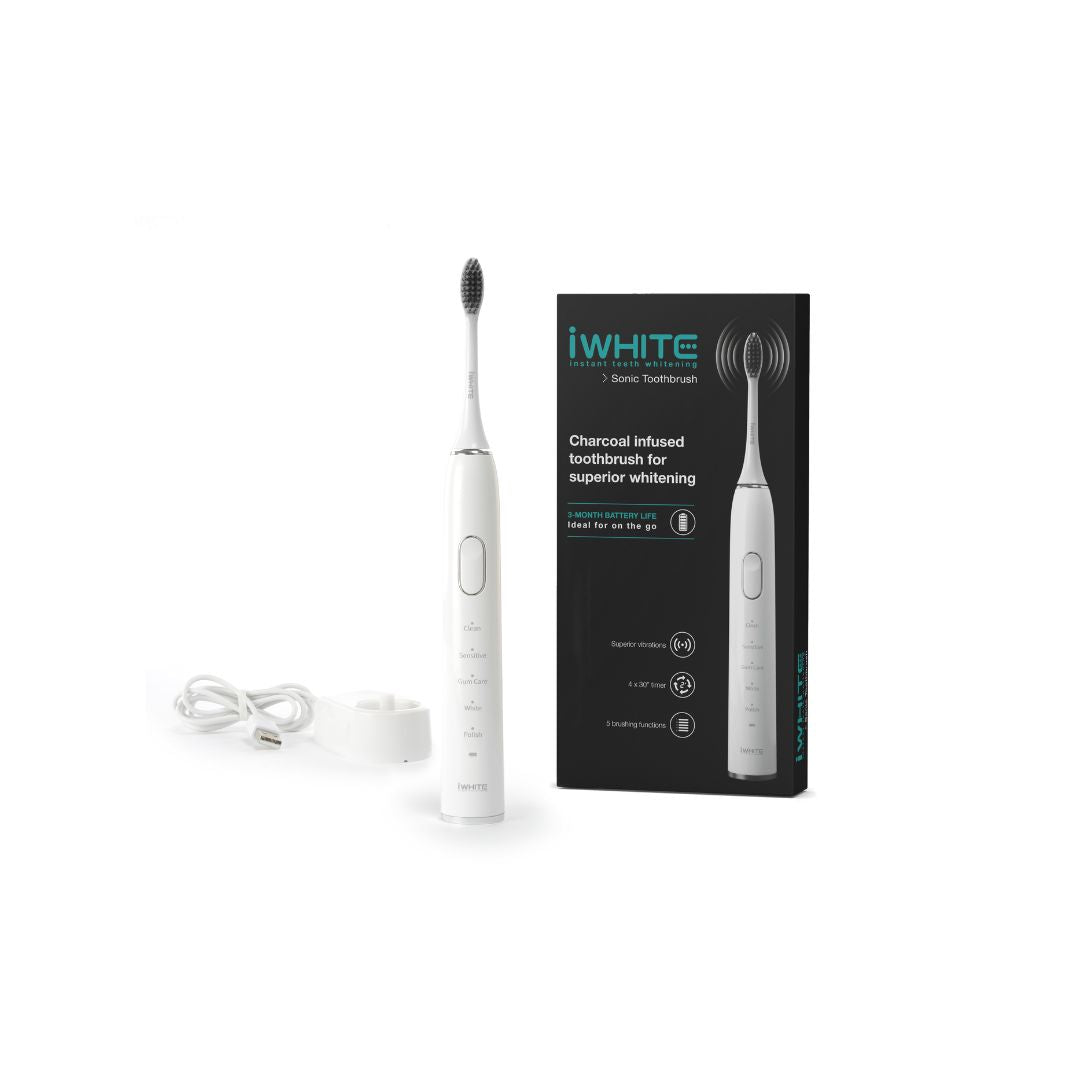 iWhite Sonická zubná kefka s čiernym uhlím