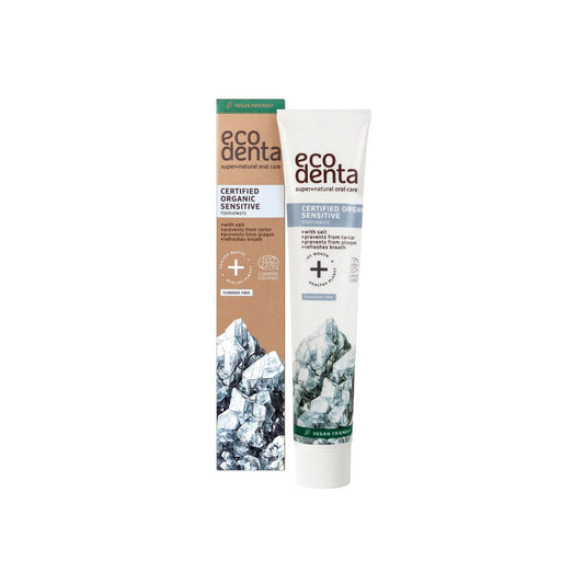 Certifikovaná zubná pasta na citlivé zuby s prírodnou soľou, 75 ml