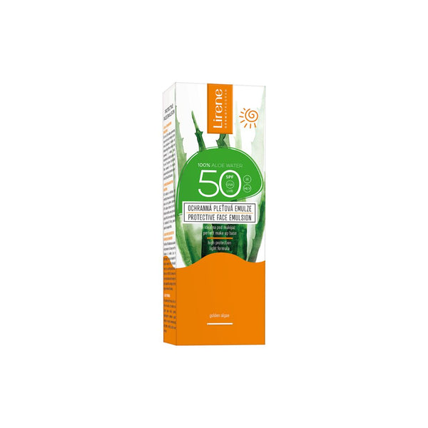 Lirene SUN Ochranná pleťová emulzia s aloe vera SPF 50, 50 ml