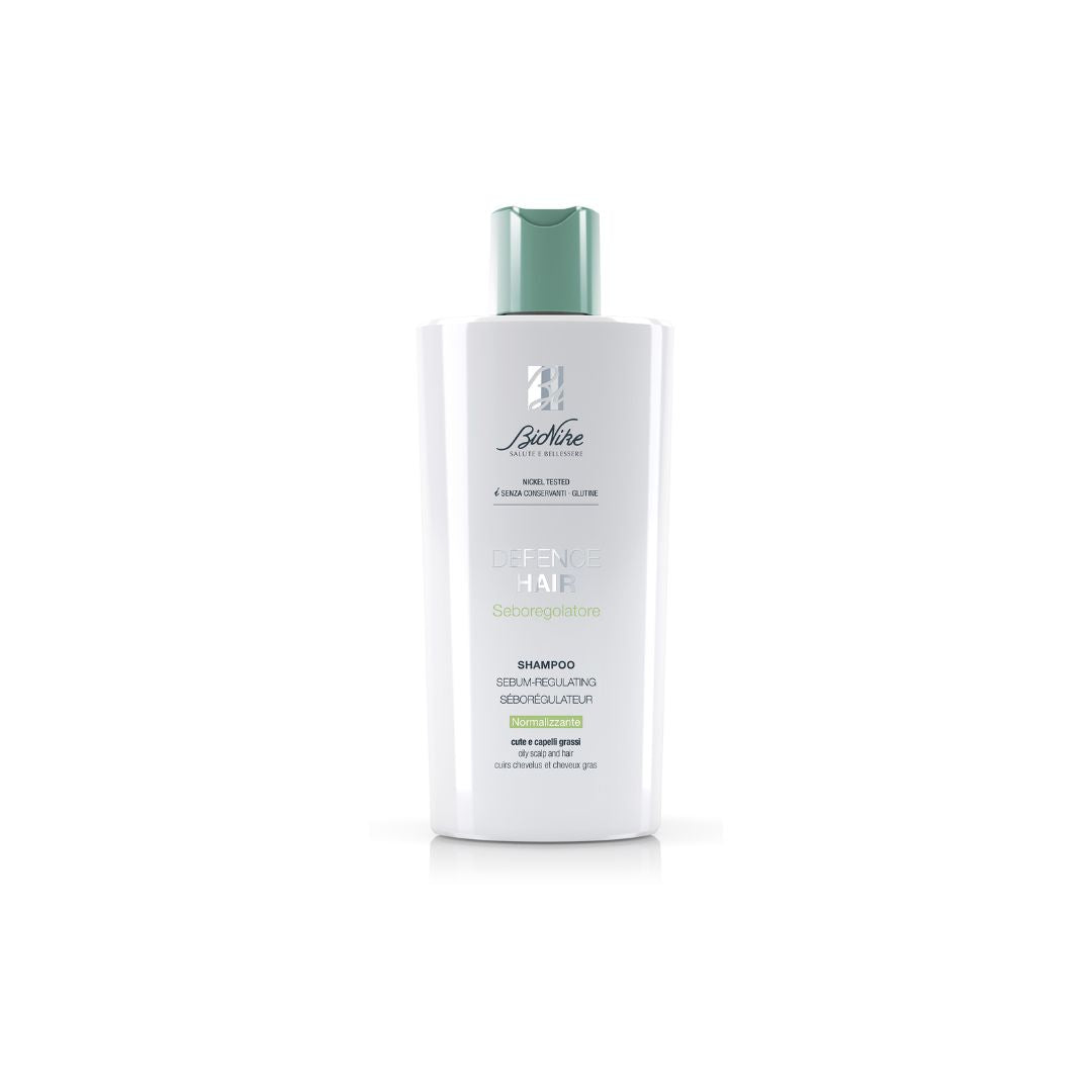 BioNike DEFENCE HAIR Normalizačný šampón pre mastnú pokožku hlavy a mastné vlasy, 200 ml