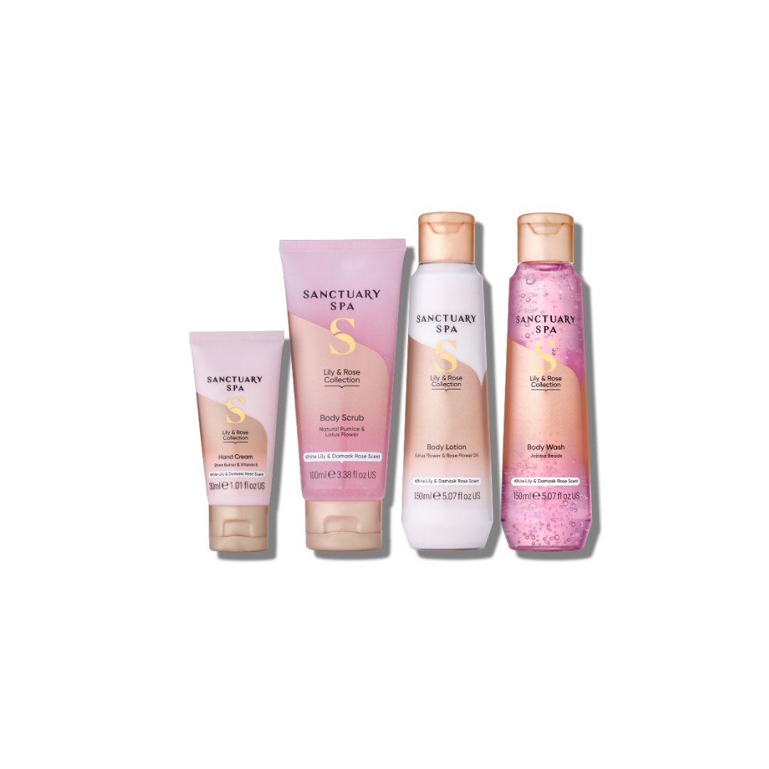 Sanctuary Spa Ľalia & Ruža kolekcia, 4ks