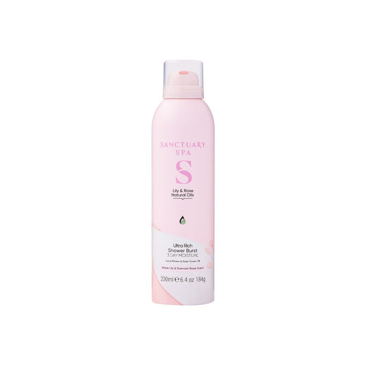 Sanctuary Spa Sprchovacia pena Ľalia a ruža s prírodnými olejmi, 200ml