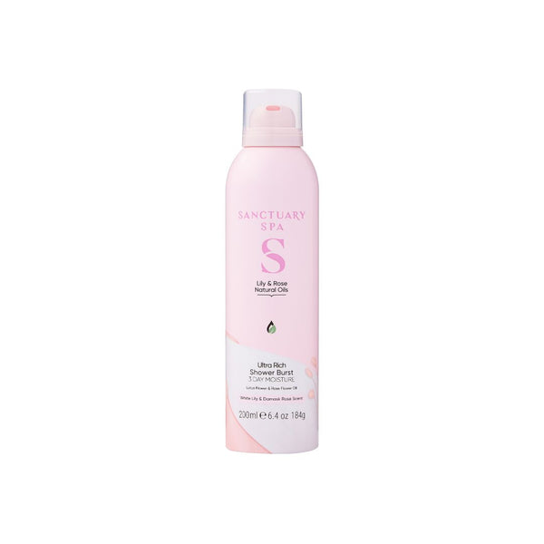 Sanctuary Spa Sprchovacia pena Ľalia a ruža s prírodnými olejmi, 200ml