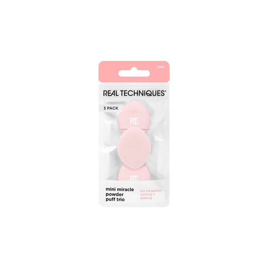Real Techniques mini hubka powder puff na púder 3ks