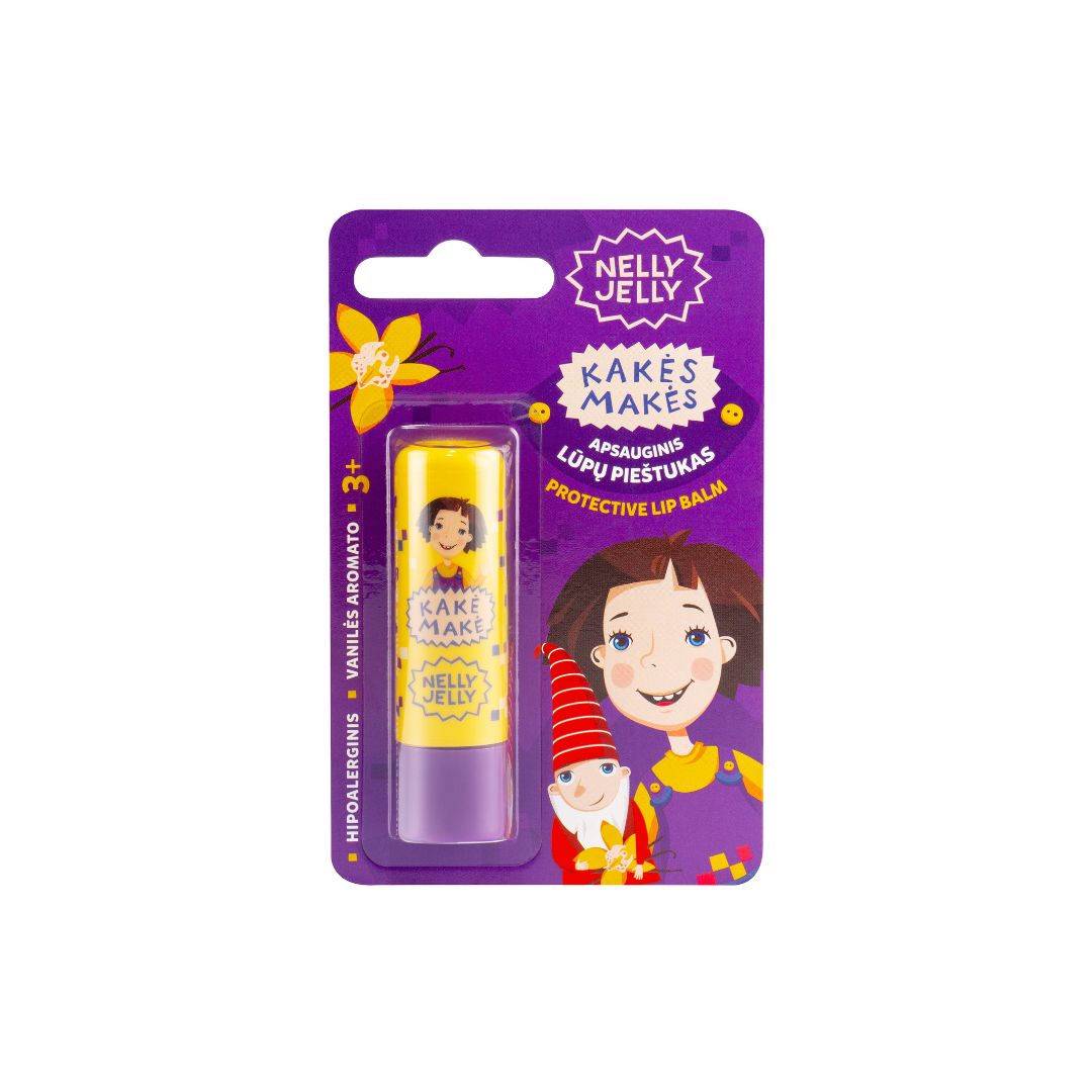 MARGARITA NELLY JELLY Detský ochranný balzam na pery s vôňou vanilky, 4 g