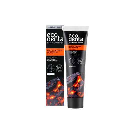 ECODENTA Čierna vulkanická zubná pasta, 100 ml