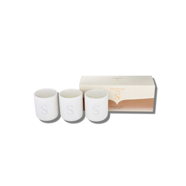 Sanctuary Spa Sviečky Darčekový set 3ks, 3x90g